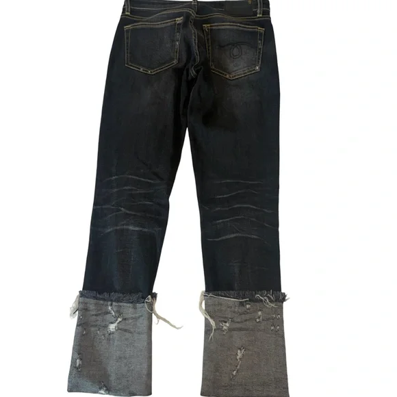 R13 Women's Dark Wash Straight-Leg Jeans - Picture 2 of 8